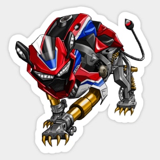 Honda CBR1000-RR Pantha Red & Blue Sticker